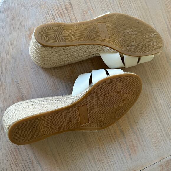 Veronica Beard Ivy Woven Wedge Espadrille Sandals Size 9 - Picture 4 of 6
